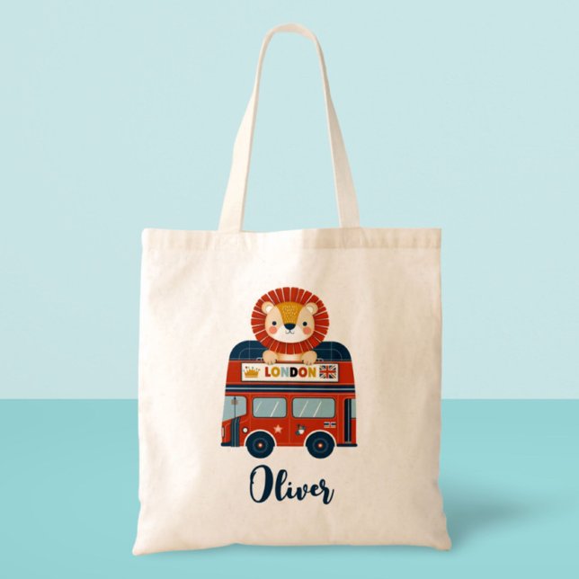 London Buss & Cute Lejona Unge Tygkasse (Skapare uppladdad)