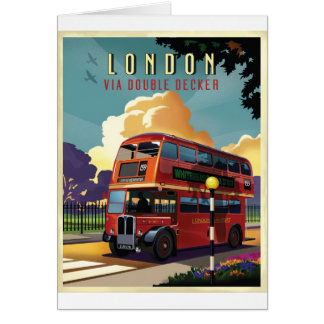 London buss hälsningskort