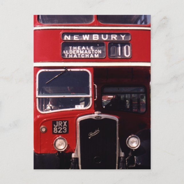 London Buss- Newbury Vykort (Framsida)