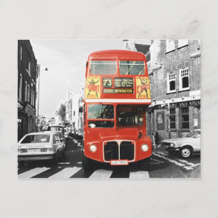 London Buss Painting Stil Vykort