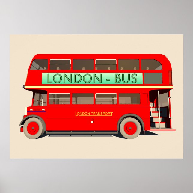 London Buss Poster (Framsidan)
