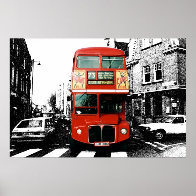 London Buss Poster 5 (Framsidan)