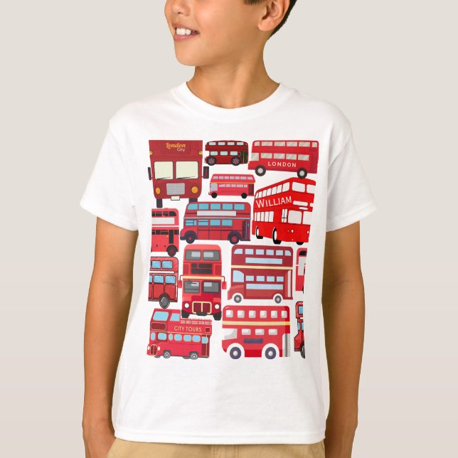 London Buss/Red Buss T Shirt (Framsida)