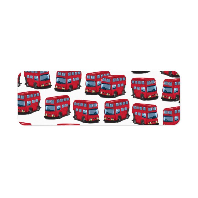 London Buss Returadress Etikett (Framsidan)