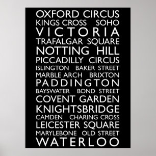 London Buss Roll (Buss Blinden) Poster