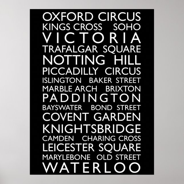 London Buss Roll (Buss Blinden) Poster (Framsidan)