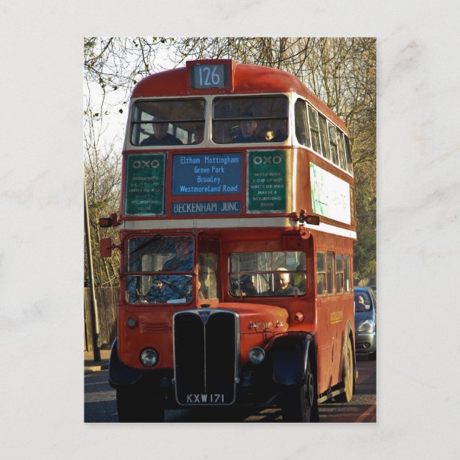 London Buss - Vintage Vykort (Framsida)