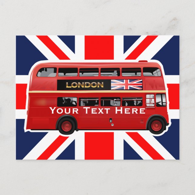 London Buss Vykort (Framsida)