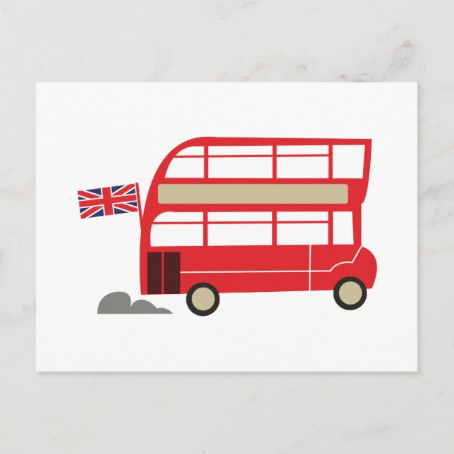 London Buss Vykort (Framsida)