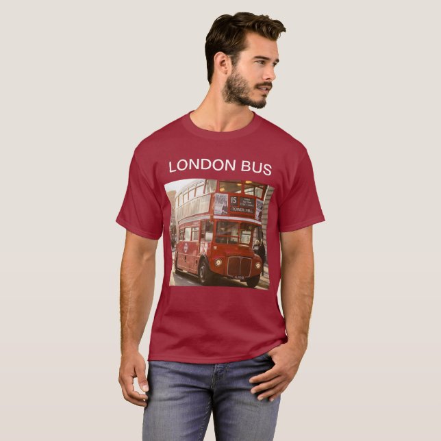 London bussT-tröja Tee Shirt (Hel framsida)