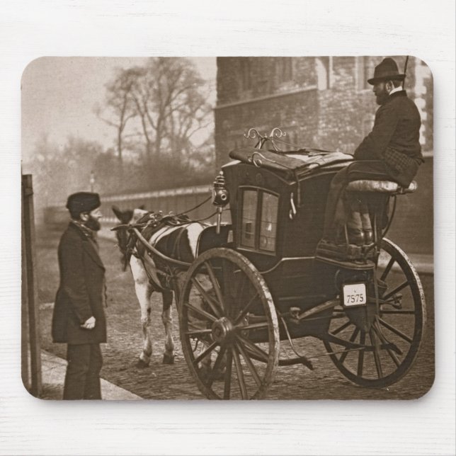 London Cabmen, från "gataliv i London", 1877- Musmatta (Framsidan)