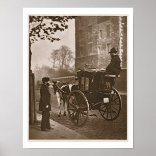London Cabmen, från "gataliv i London", 1877- Poster
