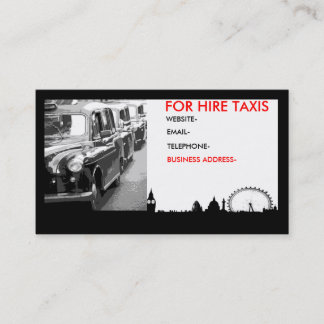 London cabs visitkort