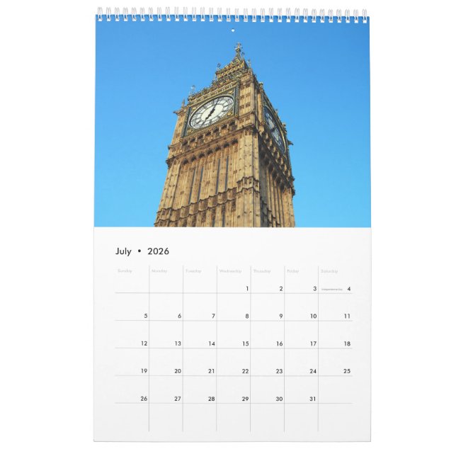 London Calendar Kalender (Jul 2026)