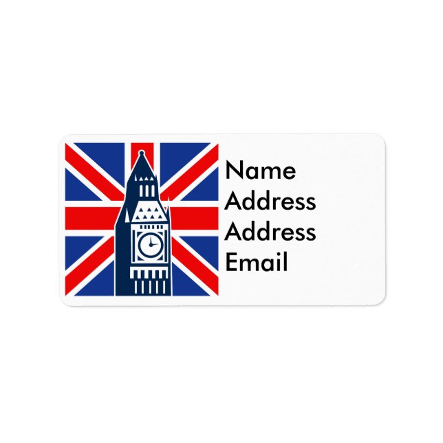 London Calling Adressetikett (Framsidan)