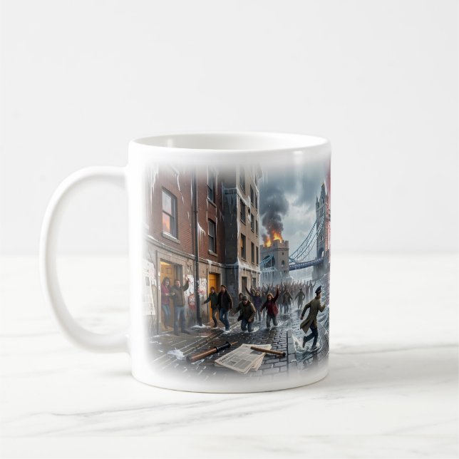 London Calling Apokalyptisk Stadsvision Mugg (Vänster)