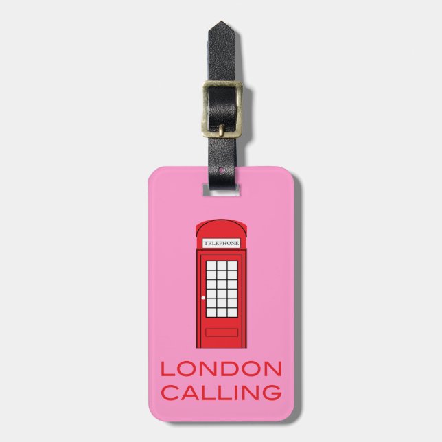 LONDON CALLING - Bagagetagg Bagagebricka (Vertikal Framsida)