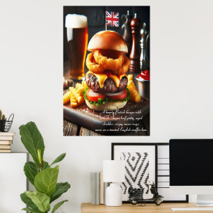 London Calling Burger 24x36 Poster