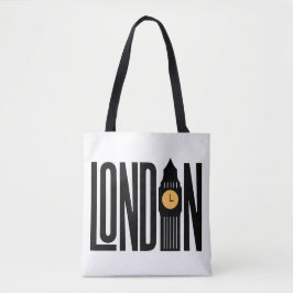 London Calling - Iconic Landmarks Tote Bag Tygkasse