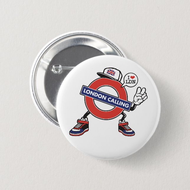 London Calling Knapp (Framsida & baksida)