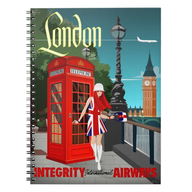 London Calling liten anteckningsbok (Framsidan)