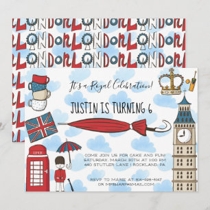 London Calling Part Invitation Inbjudningar