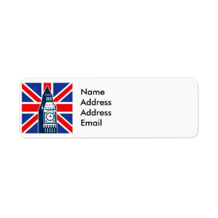London Calling Returadress Etikett