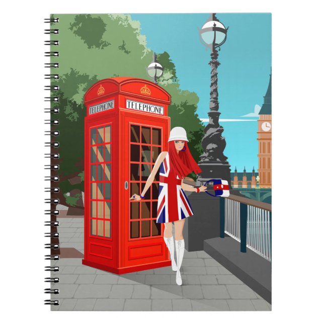 London Calling spiral anteckningsbok (Framsidan)