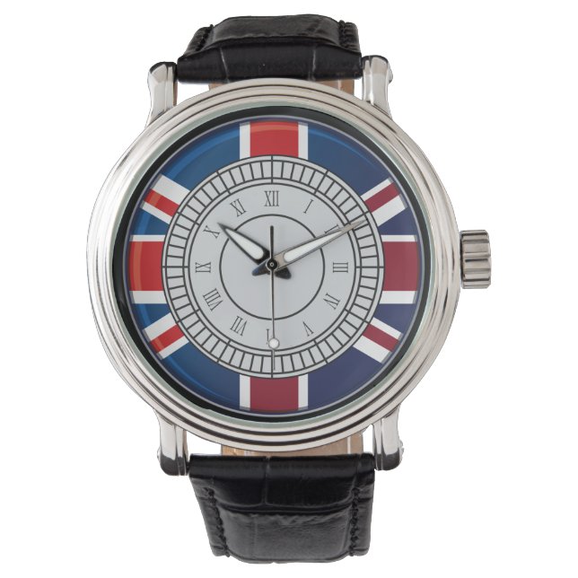 London City Big Ben Clock Ansikte Watch Armbandsur (Framsida)