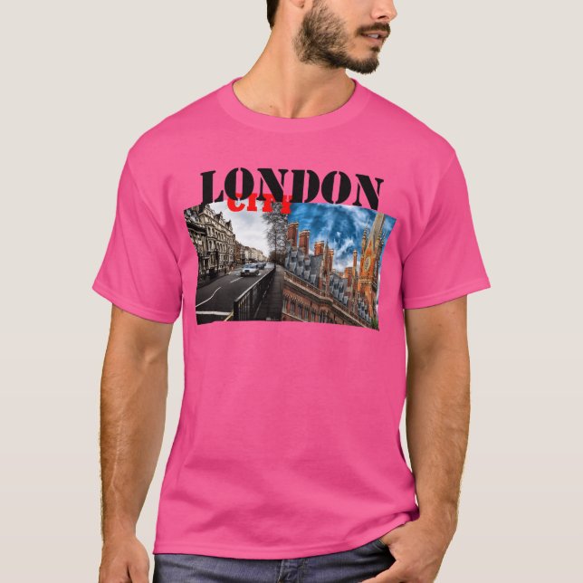 LONDON CITY DESIGN rolig T Shirt (Framsida)