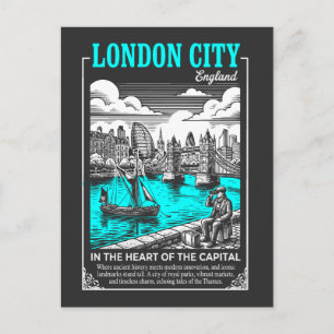 London City England I hjärtat av huvudstaden Vykort