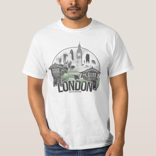 London City Förenade kungariket T Shirt (Framsida)