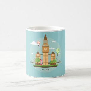 London City Illustration Kaffemugg