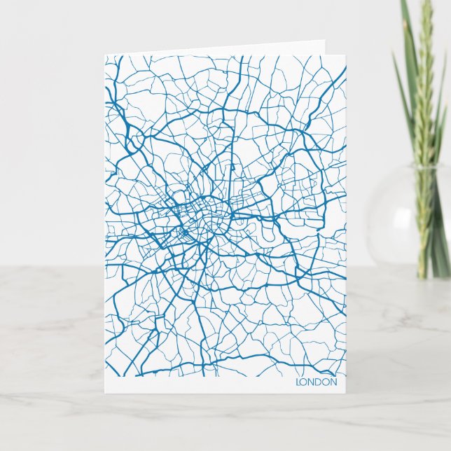 London City Karta Blue Card Kort (Framsida)