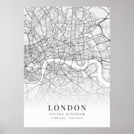 London City Karta Poster