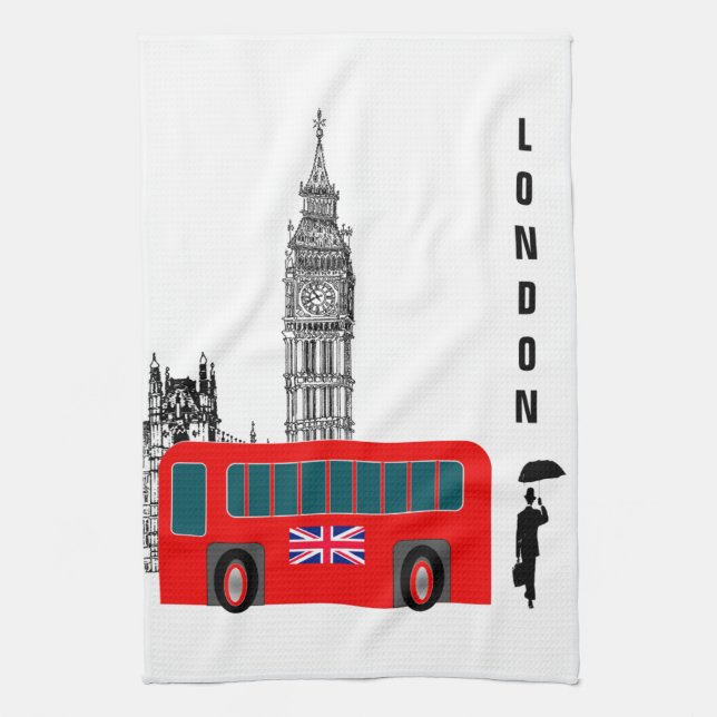 London City Kökshandduk (Vertikal)