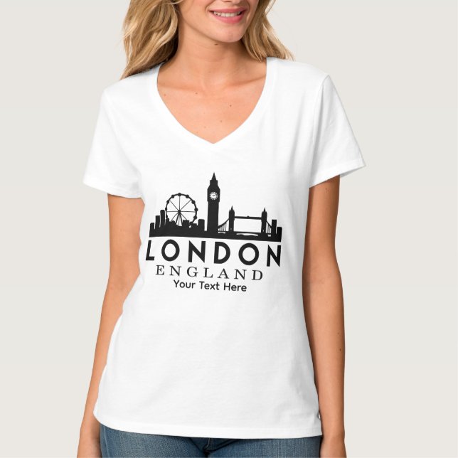 London City Landmark Travel Design T Shirt (Framsida)