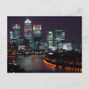 London City Night UK British Travel Vykort