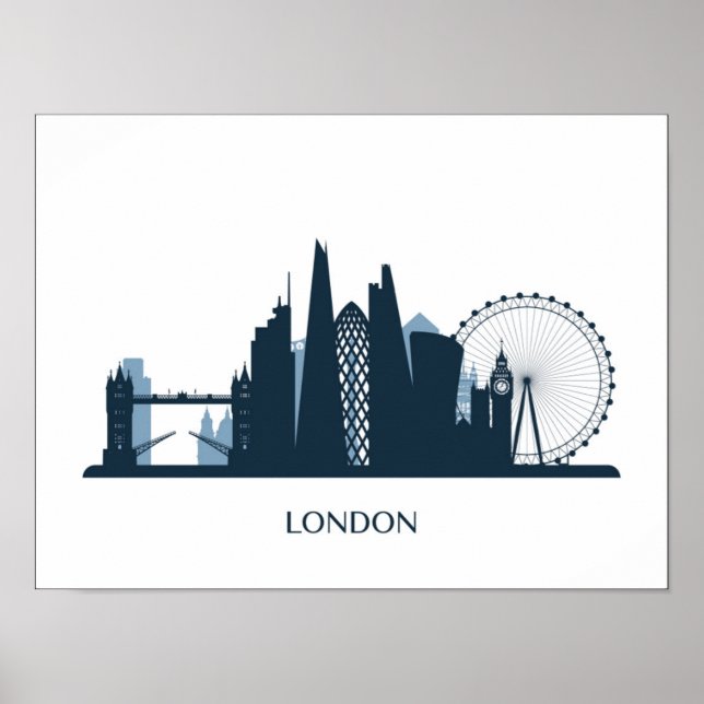 London City Skyline Poster (Framsidan)