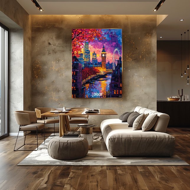 London City Skyline Poster - Iconic British Art (Skapare uppladdad)
