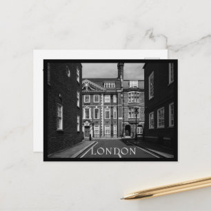 London City Svart och Vitt Anpassad Text Vykort