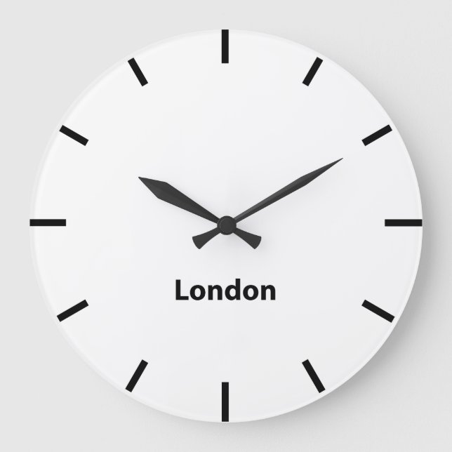 London City Time Zon Newsroom Wall Stor Klocka (Framsida)