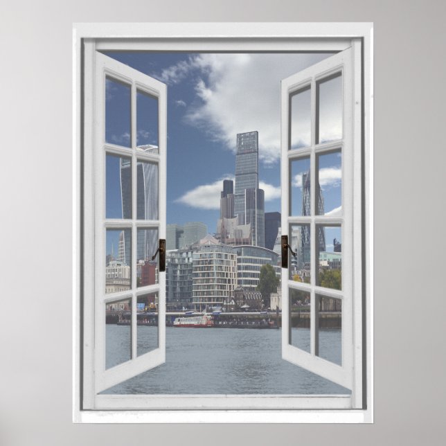 London City View Fake Window Poster (Framsidan)