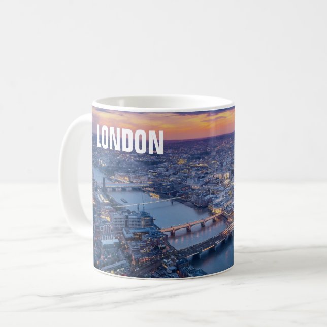 London Cityscape Kaffemugg (Framsida vänster)