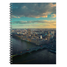 London Cityscape med Sunset