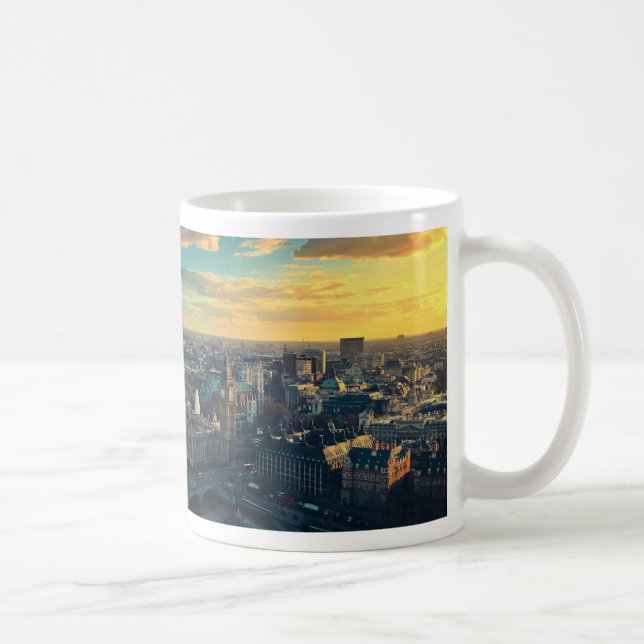 London Cityscape med Sunset Kaffemugg (Höger)