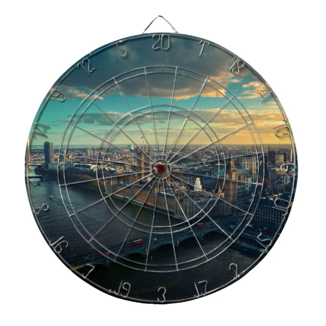London Cityscape med Sunset Piltavla (Framsidan)