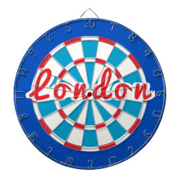 LONDON Classic Blue Red White Patriotic Design Darttavla