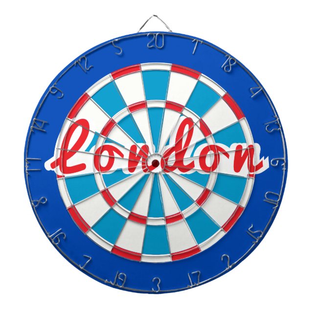 LONDON Classic Blue Red White Patriotic Design Darttavla (Framsidan)