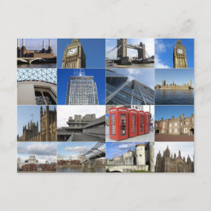 London collage vykort